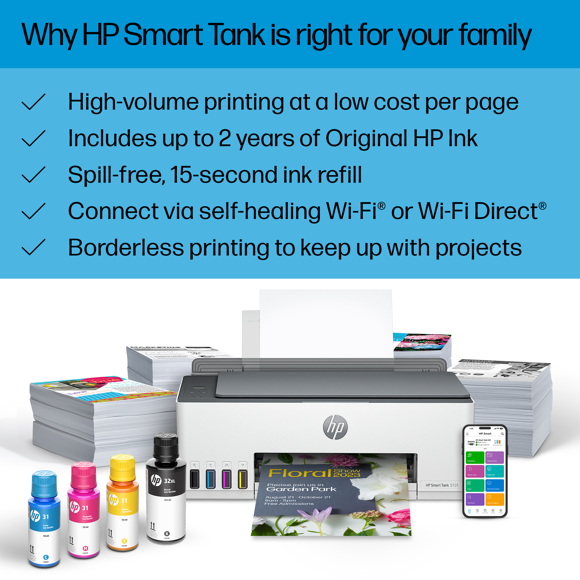 HP Smart Tank 5101 All-in-One Printer