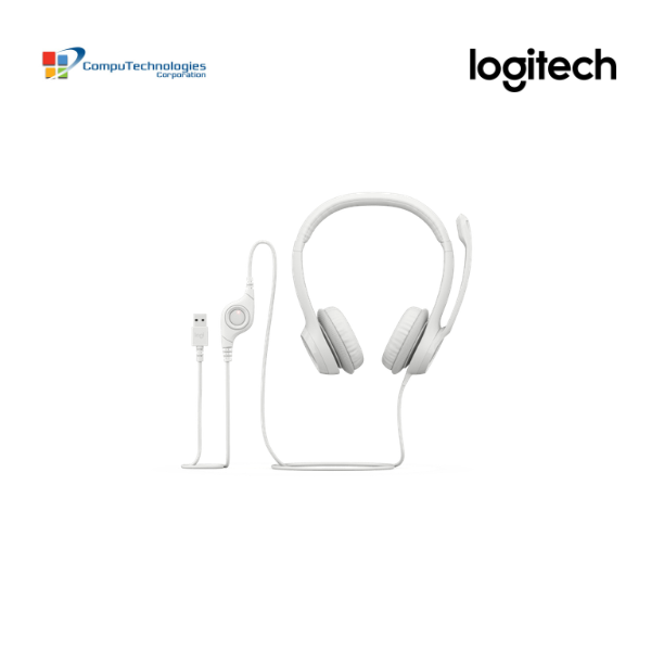 Logitech H390 USB Computer Headset (Off-white)