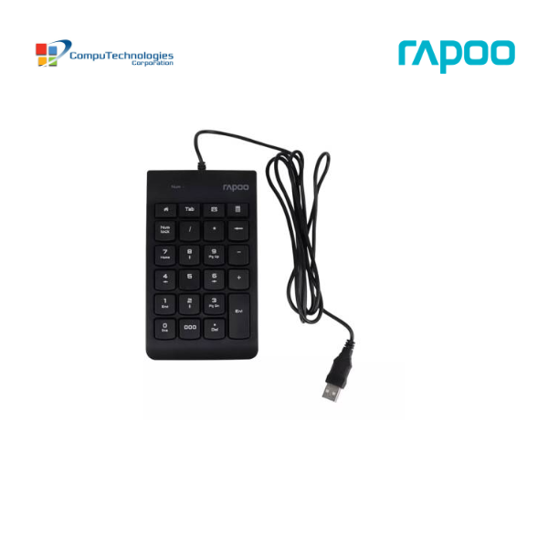 Rapoo K10 Black Wired Numpad Keyboard